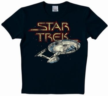 Logoshirt - Star Trek Shirt  - Starship - black