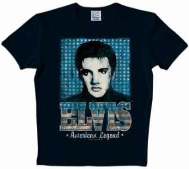 Logoshirt - Elvis Shirt  - American Legend - Black