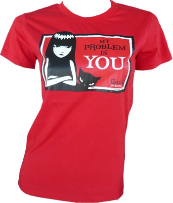 Emily The Strange - My Problem Shirt Rot