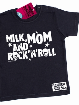 Milk, Mom and RocknRoll - Kids Shirt