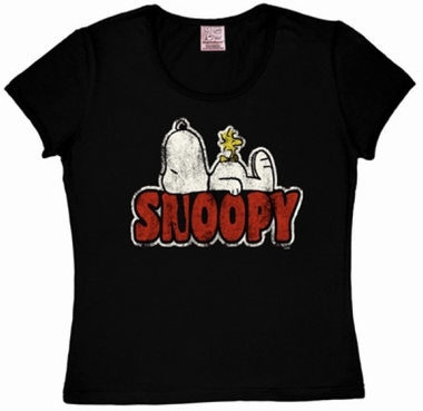 Logoshirt - Peanuts - Snoopy und Woodstock - Girl Shirt