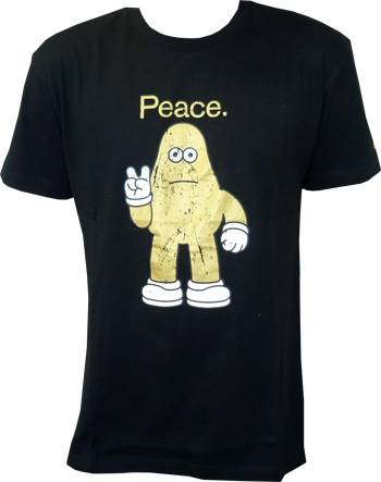 Amos - Peace Vintage - Black / Gold - Men Shirt