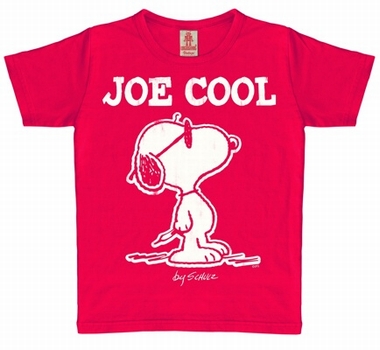 Kids Shirt - Peanuts - Joe Cool - Vintage Rot 