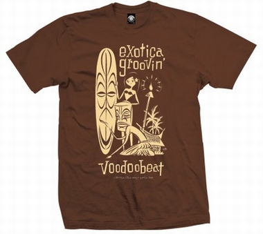 Exotica Groovin Hula - Men Shirt - brown