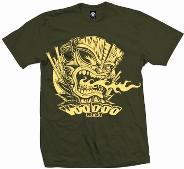 Tiki Volcano - Shirt - Gr�n