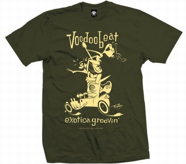 Exotica Groovin Hot Rod -Men Shirt - olive