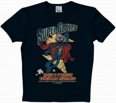 Logoshirt - Sesamstrasse - Super Grover Worlds Greatest Shirt
