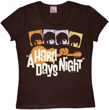 Logoshirt - The Beatles - Hard Days Night - Girl Shirt