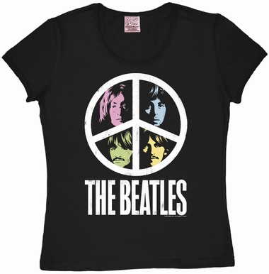 Logoshirt - The Beatles - Vintage Peace Girl Shirt