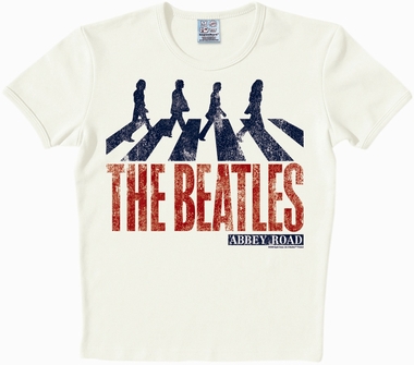 Logoshirt - The Beatles - Vintage Abbey Road Shirt Creme
