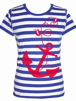 Come Aboard Streifen - Girl Shirt