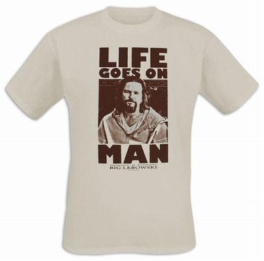 The Big Lebowski T-Shirt Life Goes On Man