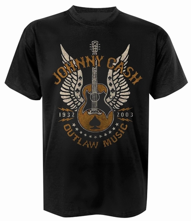 Johnny Cash T-Shirt Outlaw Music