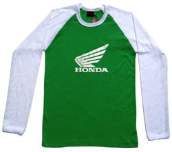 Honda Long Sleeve - gr�n/weiss - shirt