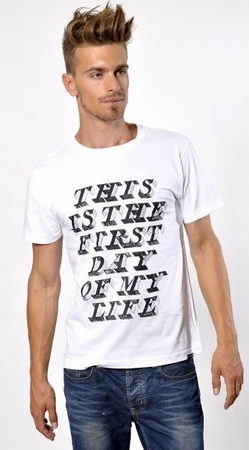 David Shirt Men - First Day weiss