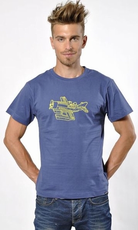 David Shirt Men - Lego Flugi steele blue