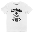 GOONIES NEVER SAY DIE TEE - THE GOONIES FILM TEE - WHITE