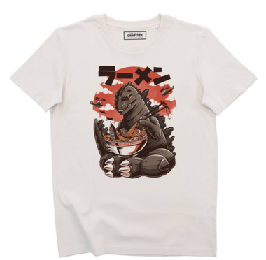 Kaiju's Ramen T-Shirt - Japanese Manga Illustrated T-Shirt