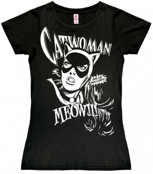 Logoshirt - Catwoman - Girl Shirt Schwarz