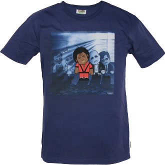 Toonstar - Zombie Poster - Shirt - Blau