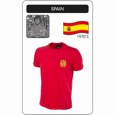 Spanien Retro Trikot Rot