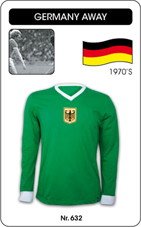 Deutschland Retro Trikot Gr�n Langarm