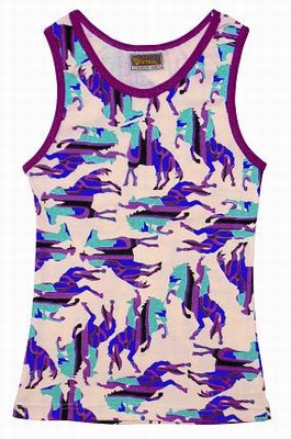 Rockies blau girlie singlet