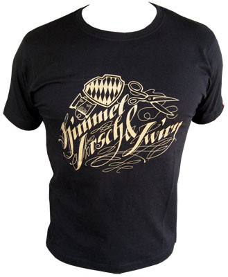 Himmel, Arsch &  Zwirn Logo schwarz gold - Shirt