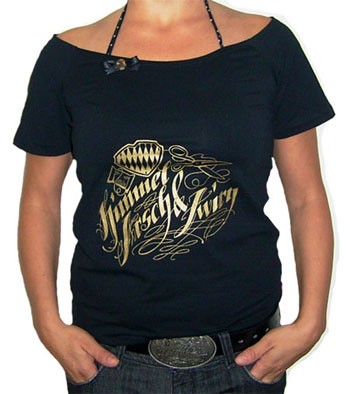 Girl Shirt - HAZ Logo schwarz