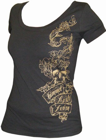 Girl Shirt - Edelweiss & Enzian Schwarz