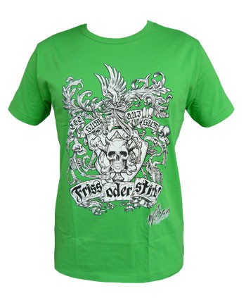 Shirt - Friss oder stirb gr�n