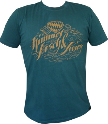 Shirt - Himmel, Arsch &  Zwirn Logo - petrol