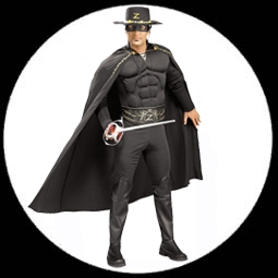 Zorro Kost�m - Deluxe Muskelpanzer - Klicken f�r gr�ssere Ansicht