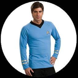 Star Trek Klassik Kost�m - Blau - Klicken f�r gr�ssere Ansicht