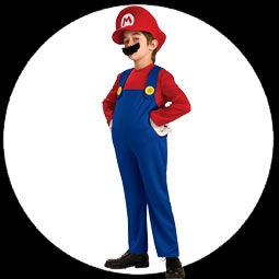 Super Mario Kinder Kost�m -  Deluxe - Klicken f�r gr�ssere Ansicht