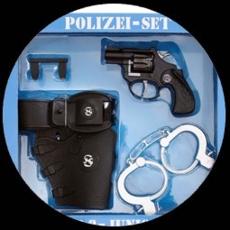 Polizei Set Pistole und Handschellen f�r Kinder - Klicken f�r gr�ssere Ansicht