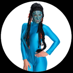 Avatar Neytiri Deluxe  Per�cke - Klicken f�r gr�ssere Ansicht