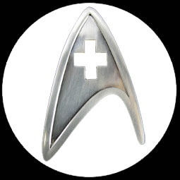 Star Trek Sternenflottenabzeichen Medizin - Klicken f�r gr�ssere Ansicht