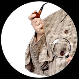 Sherlock Holmes Pfeife und Lupe Kit - Klicken für grössere Ansicht