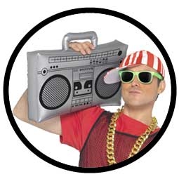 Aufblasbarer Ghetto Blaster
