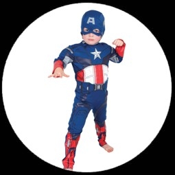 Captain America Kinder Kost�m - Klicken f�r gr�ssere Ansicht