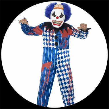 Horror Clown Kostüm - Kinder - Klicken für grössere Ansicht