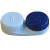 Linsenbeh�lter weiss blau - 2 St�ck