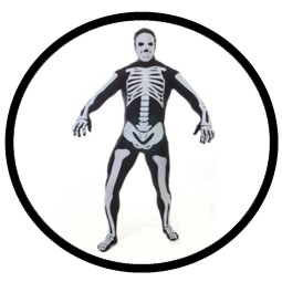 Morphsuit - Skelett schwarz - Ganzkörperanzug - Klicken für grössere Ansicht