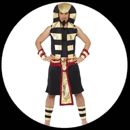 Ägypter-Kostüm Für Erwachsene – 5-teiliges Pharao-Outfit In Braun, Größe XL-XXL – Perfekt Für Karneval & Halloween