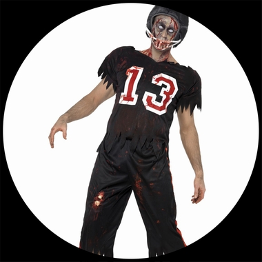 Zombie Football Spieler Kost�m - Klicken f�r gr�ssere Ansicht