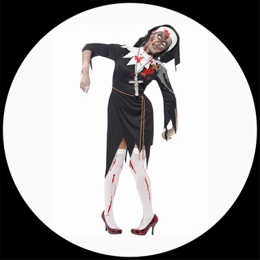 Zombie Nonne Kost�m  - Klicken f�r gr�ssere Ansicht