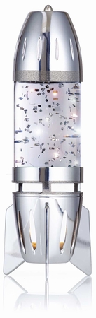 Fireflow R1 Lavalampe Rakete Chrome - Glitter