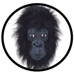 Gorilla Maske Deluxe Erwachsene - Klicken f�r gr�ssere Ansicht