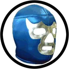 Lucha Libre Maske - Silver Blue Demon - Klicken für grössere Ansicht